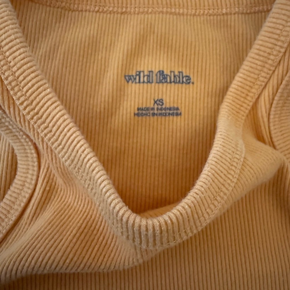 Wild Fable Peach Ribbed Tank - Picture 3 of 3